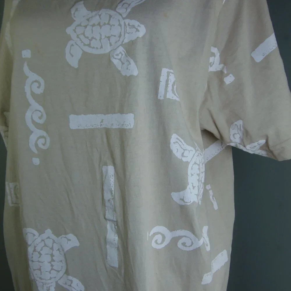 Vintage Cotton Connection Tropical Pull Over XL Dress Lagenlook Vacation Resortw - Picture 10 of 15
